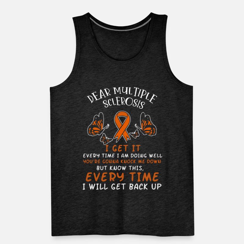 Multiple sclerosis sensitization. Men's Premium Organic Tank Top