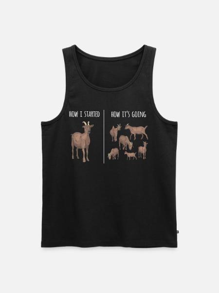 Goat, goats, goat lovers - Men's Premium Organic Tank Top - black