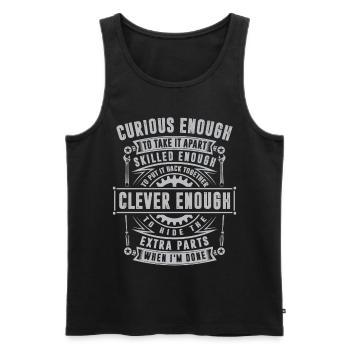 Car Truck Mechanic - Mechanic - Men's Premium Organic Tank Top - black - Front - AI Model Male 178 light (178cm)