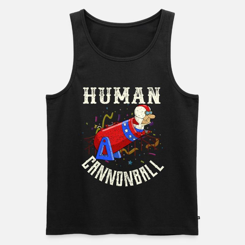 Zirkus - Männer Premium Bio Tank Top - Schwarz