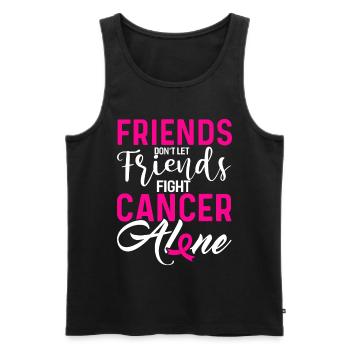 Cancer Chemotherapy Chemo Gift - Men's Premium Organic Tank Top - black - Front - AI Model Male 178 light (178cm)
