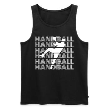 Handball game Handball player Handball player Handball - Men's Premium Organic Tank Top - black - Front - AI Model Male 178 light (178cm)