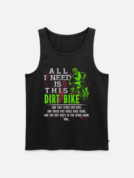 Dirt Bike - Men's Premium Organic Tank Top - black