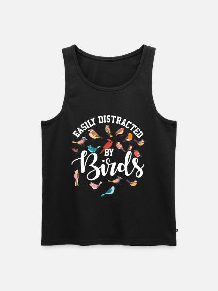Bird Ornithology Birdwatcher Gift - Men's Premium Organic Tank Top - black