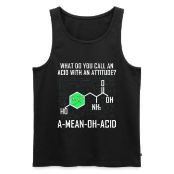 Chemie - Männer Premium Bio Tank Top - Schwarz - Vorne - Michal (187cm)