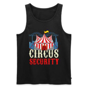Cirque - Débardeur bio Premium Homme - noir - Devant - Michal (187cm)