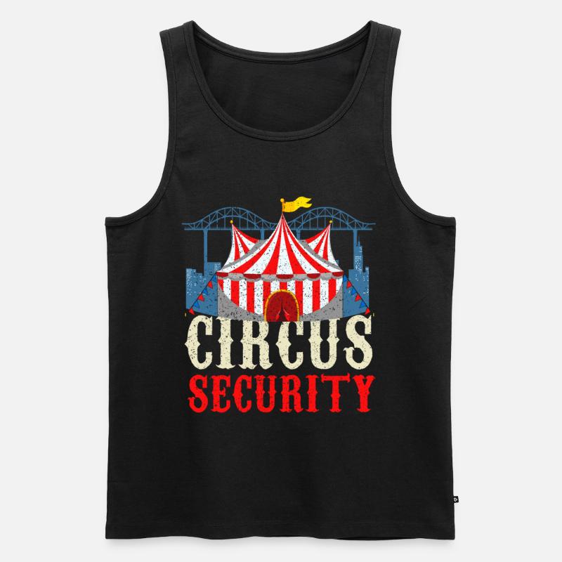 Zirkus - Männer Premium Bio Tank Top - Schwarz