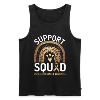 Cancer Chemotherapy Chemo Gift - Men's Premium Organic Tank Top - black - Front - AI Model Male 178 light (178cm)