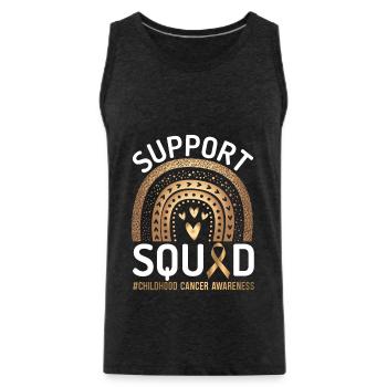 Cancer Chemotherapy Chemo Gift - Men's Premium Organic Tank Top - charcoal grey - Front - Alexander (188cm)