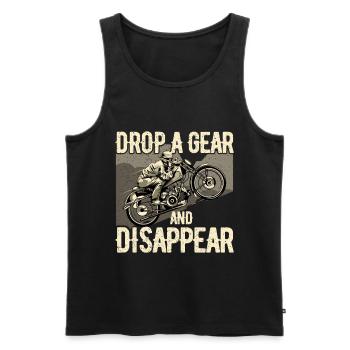 Motorradfahrer - Männer Premium Bio Tank Top - Schwarz - Vorne - AI Model Male 178 light (178cm)