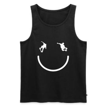 Skateboard Skater Ramp Skating Skating - Men's Premium Organic Tank Top - black - Front - AI Model Male 178 light (178cm)
