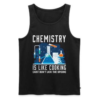 Chemie - Männer Premium Bio Tank Top - Schwarz - Vorne - Michal (187cm)