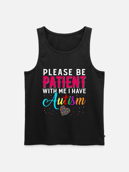 Autistic Autism Autistic Autistic Gift - Men's Premium Organic Tank Top - black