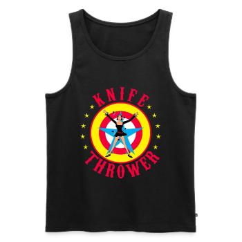 Circus Circus Tent Clown Gift - Men's Premium Organic Tank Top - black - Front - AI Model Male 178 light (178cm)