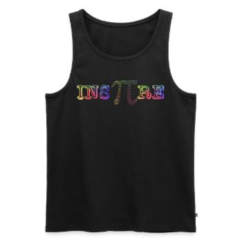 PI Tag, Inspire, PI, Math - Men's Premium Organic Tank Top - black - Front - AI Model Male 178 light (178cm)