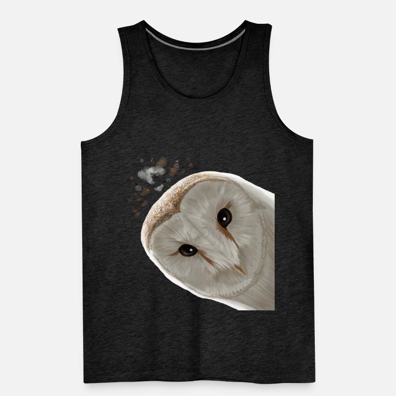 Vogel Eule Männer Premium Bio Tank Top