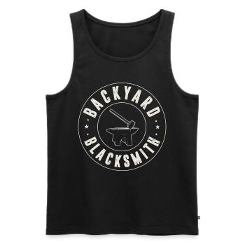 Schmied, Schmieden - Männer Premium Bio Tank Top - Schwarz - Vorne - AI Model Male 178 light (178cm)