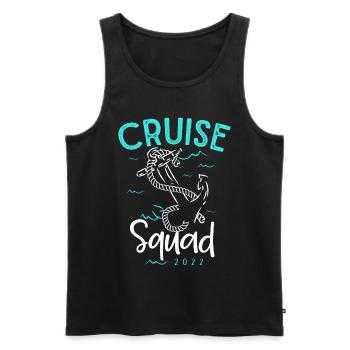 Cruise squad, cruise time, holiday cruise - Men's Premium Organic Tank Top - black - Front - Michal (187cm)