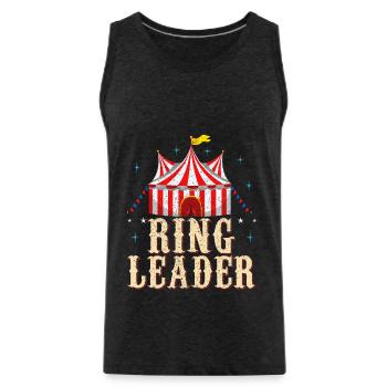 Circus - Men's Premium Organic Tank Top - charcoal grey - Front - Alexander (188cm)