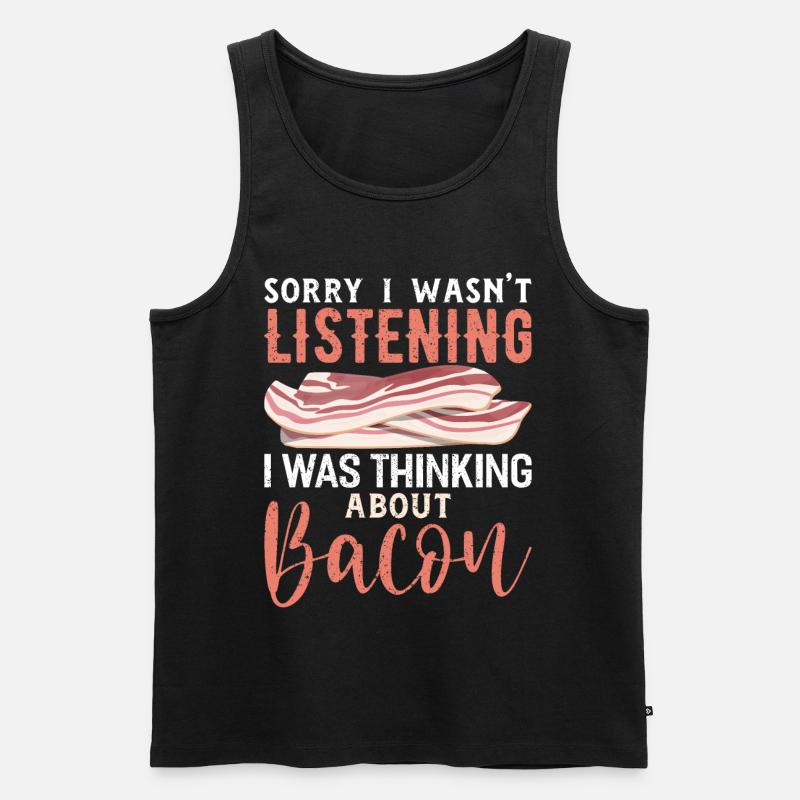 Bacon - Männer Premium Bio Tank Top - Schwarz