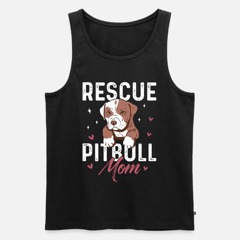 Pitbull - Männer Premium Bio Tank Top - Schwarz