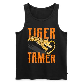 Circus - Men's Premium Organic Tank Top - black - Front - AI Model Male 178 light (178cm)