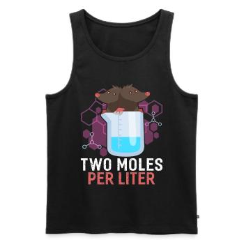 Chemie - Männer Premium Bio Tank Top - Schwarz - Vorne - Michal (187cm)