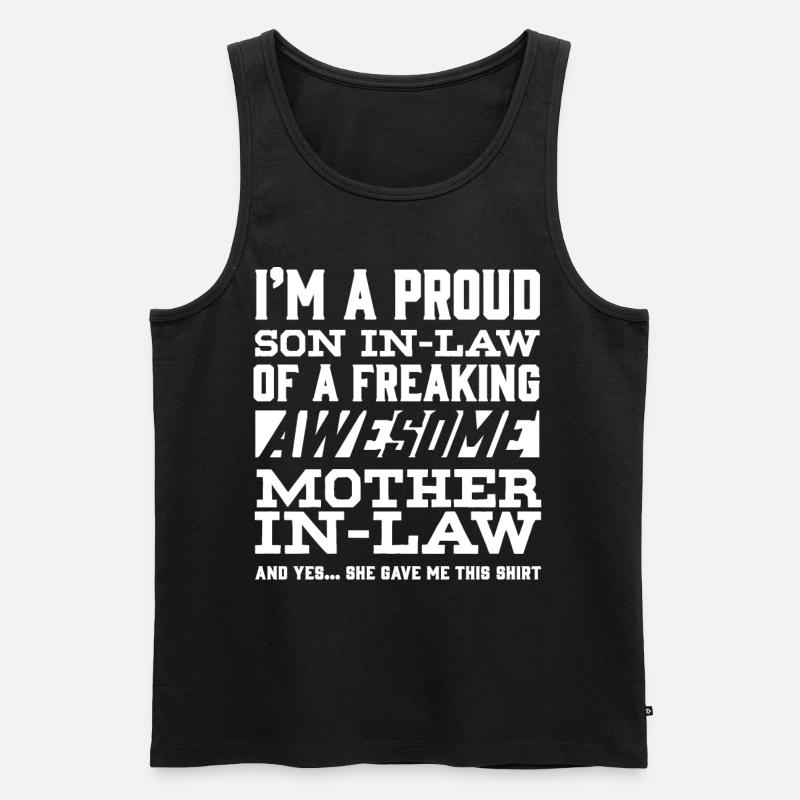 Schwiegersohn Der Schwiegermutter - Männer Premium Bio Tank Top - Schwarz
