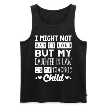 Schwiegertochter Mein Lieblingskind - Männer Premium Bio Tank Top - Schwarz - Vorne - AI Model Male 178 light (178cm)