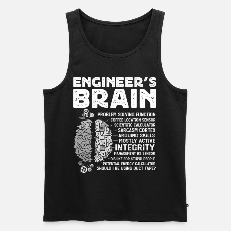 Engineers Brain, Engineer - Men's Premium Organic Tank Top - black