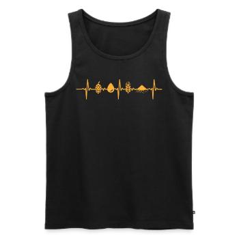 Brewers, beer lovers, IPA, draft beer - Men's Premium Organic Tank Top - black - Front - AI Model Male 178 light (178cm)
