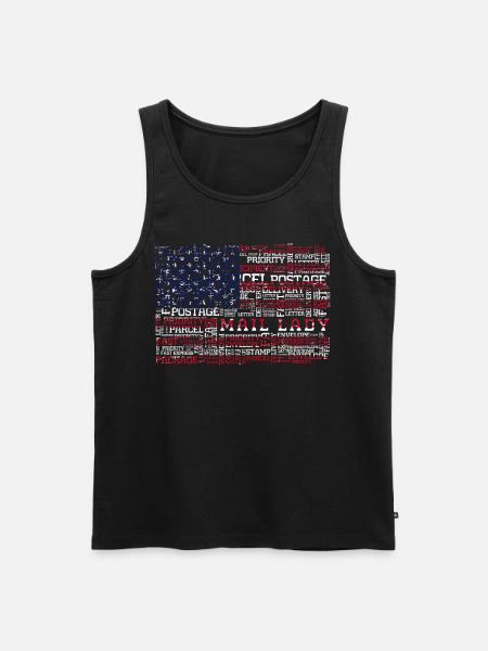 Post lady, postal delivery - Men's Premium Organic Tank Top - black