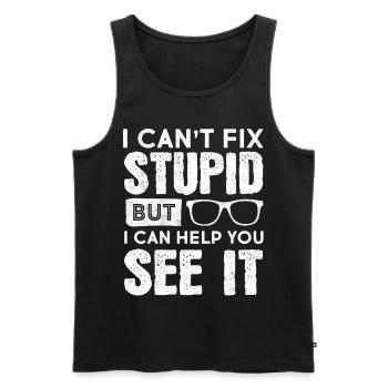 Optometrist Optometrie Augenarzt - Männer Premium Bio Tank Top - Schwarz - Vorne - AI Model Male 178 light (178cm)