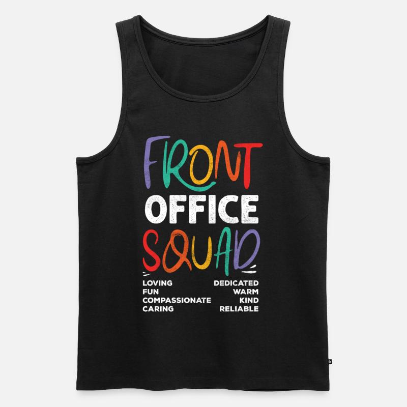 Front-Office-Kader - Männer Premium Bio Tank Top - Schwarz