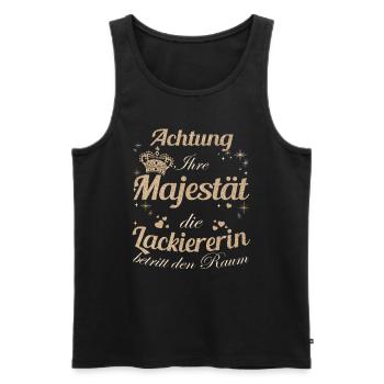 Maler Anstreicher Frauen-Majestät Damen - Männer Premium Bio Tank Top - Schwarz - Vorne - AI Model Male 178 light (178cm)