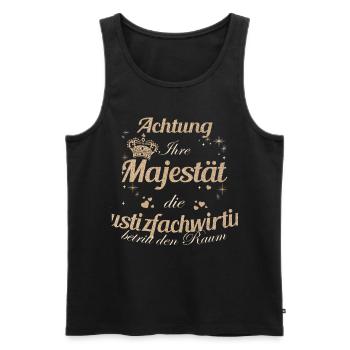 Richtern Frauen-Majestät Damen Justizfachwirtin - Männer Premium Bio Tank Top - Schwarz - Vorne - Michal (187cm)
