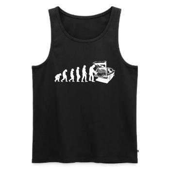 Bestattungsfachkraft Friedhofsgärtner Friedhof - Männer Premium Bio Tank Top - Schwarz - Vorne - Michal (187cm)