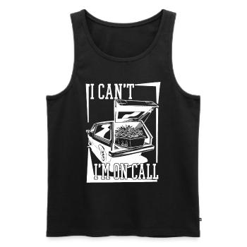 Bestattungsfachkraft Friedhofsgärtner Friedhof - Männer Premium Bio Tank Top - Schwarz - Vorne - Michal (187cm)