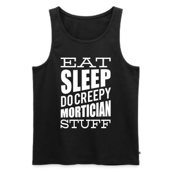 Bestattungsfachkraft Friedhofsgärtner Friedhof - Männer Premium Bio Tank Top - Schwarz - Vorne - Michal (187cm)