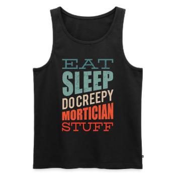 Bestattungsfachkraft Friedhofsgärtner Friedhof - Männer Premium Bio Tank Top - Schwarz - Vorne - Michal (187cm)