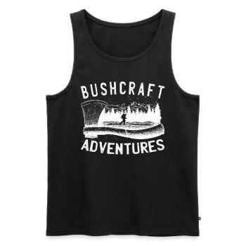 Bushcrafter Survival offroads Outdoor-Camping - Männer Premium Bio Tank Top - Schwarz - Vorne - Michal (187cm)