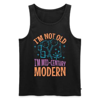 I'm not old, I'm modern - Men's Premium Organic Tank Top - black - Front - AI Model Male 178 light (178cm)