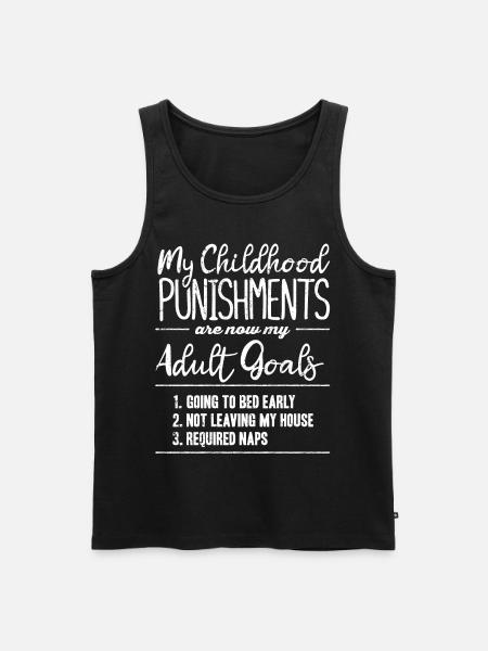 Child sentences - Men's Premium Organic Tank Top - black