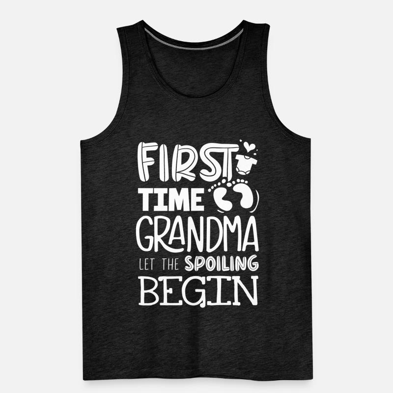 Grandma for the first time Men's Premium Organic Tank Top
