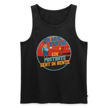 Briefzusteller Faultiere Ruhestand Pensionäre - Männer Premium Bio Tank Top - Schwarz - Vorne - Michal (187cm)
