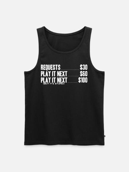 DJ, Clubbing, Song Request - Men's Premium Organic Tank Top - black