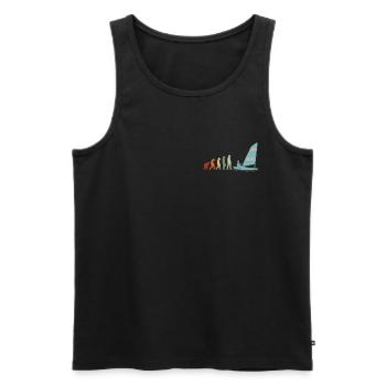 Voilier Marin Voilier Voilier Voilier Yacht - Débardeur bio Premium Homme - noir - Devant - Michal (187cm)