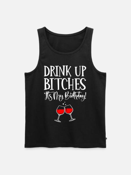Drink, It's My Birthday - Men's Premium Organic Tank Top - black