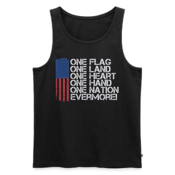 US -patriotische Zitate, Patriot, Patrioten - Männer Premium Bio Tank Top - Schwarz - Vorne - AI Model Male 178 light (178cm)