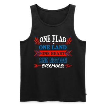 US -patriotische Zitate, Patriot, Patrioten - Männer Premium Bio Tank Top - Schwarz - Vorne - AI Model Male 178 light (178cm)